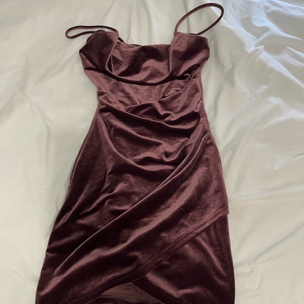 Purple Velvet Dress